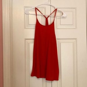 Red tank top